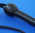 4ft Black 24 plait Signal whip with Custom interchangeable cracker B